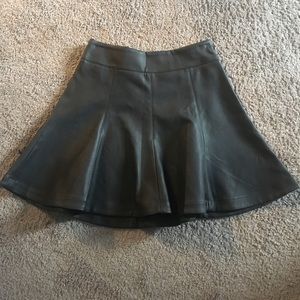 Like new Express faux leather skater skirt